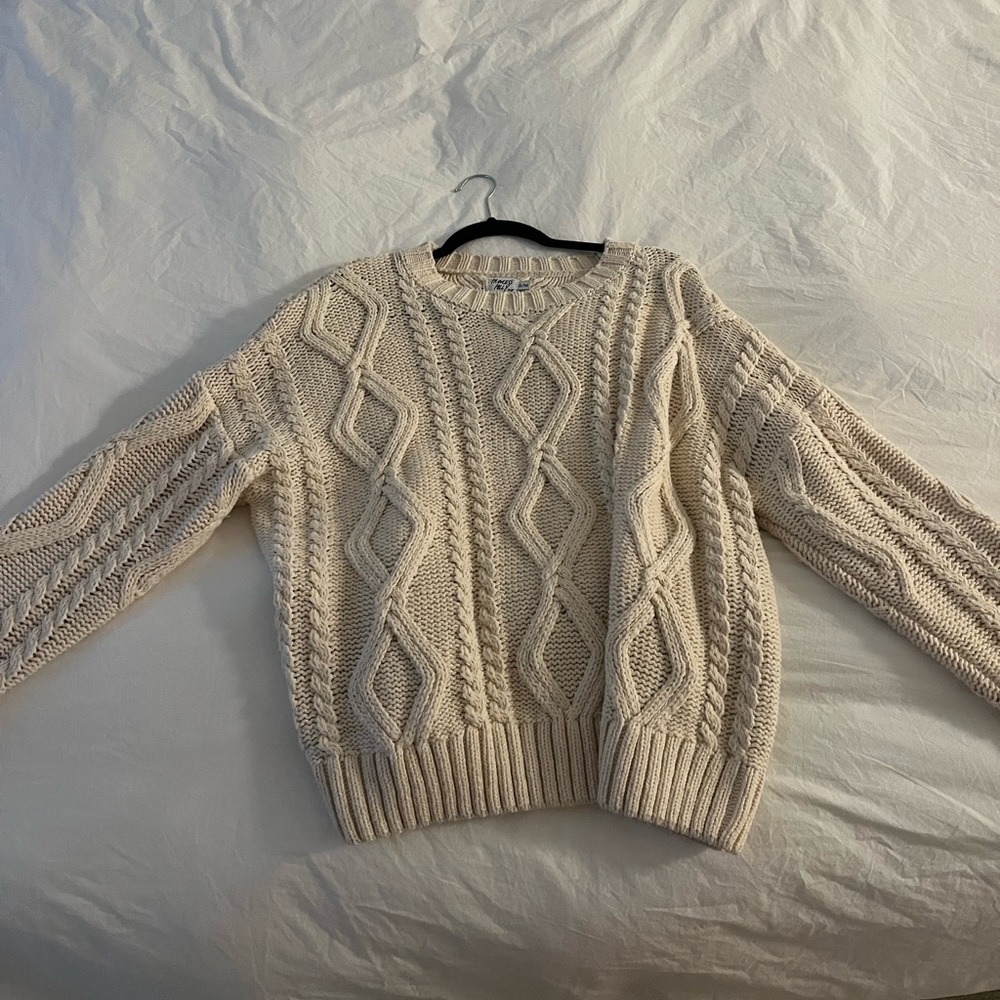 Cable knit sweater